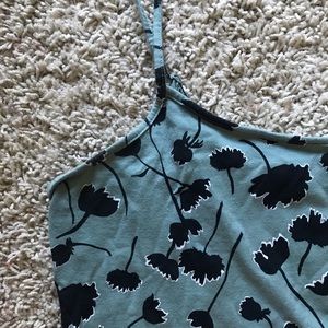LOFT Teal Floral Print Cami